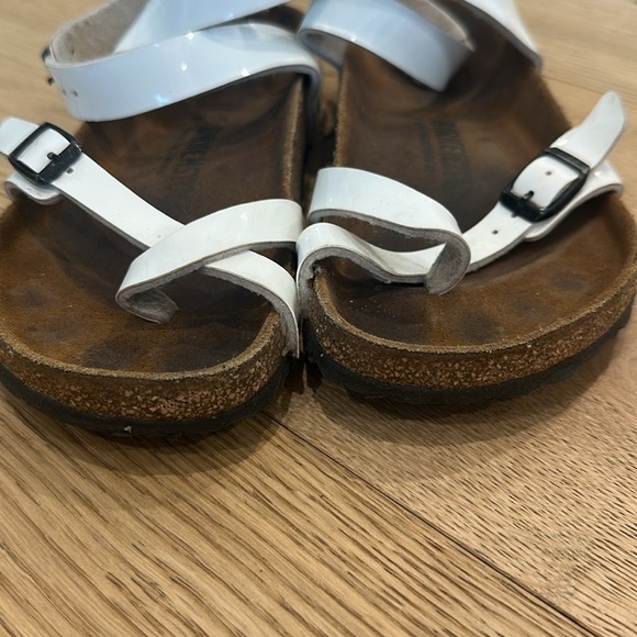 🌻Birkenstock Yara White Patent Leather Sandals size 5 eu 36 - Picture 5 of 8